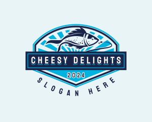 Fishing Hook Seafood logo design