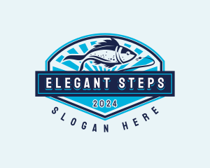 Fishing Hook Seafood logo design