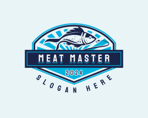 Fishing Hook Seafood logo design