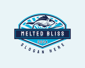 Fishing Hook Seafood logo design