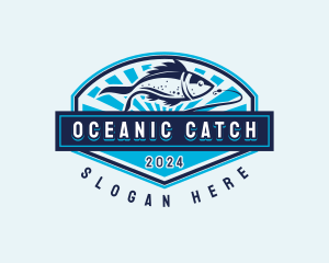 Fish - Fishing Hook Seafood logo design