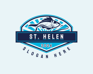 Fishing Hook Seafood logo design