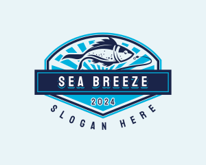 Sailor - Fishing Hook Seafood logo design