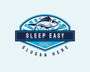 Fishing Hook Seafood logo design