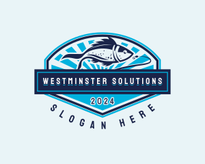 Fishing Hook Seafood logo design