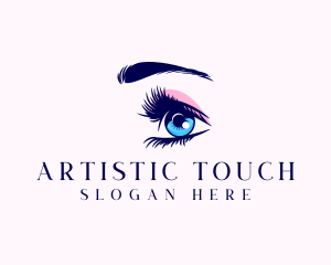 Eyelashes Beauty Cosmetics logo design