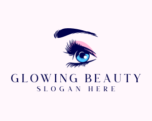 Cosmetics - Eyelashes Beauty Cosmetics logo design