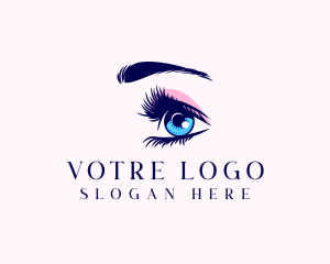 Boutique - Eyelashes Beauty Cosmetics logo design