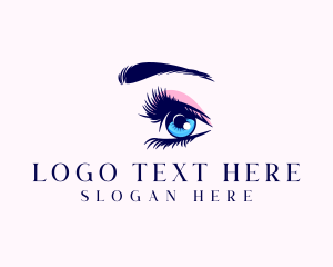 Cosmetics - Eyelashes Beauty Cosmetics logo design