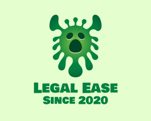 Infectious Disease - Green Virus Monster logo design
