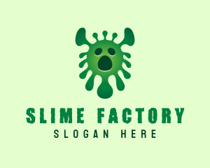 Slime - Bacteria Virus Monster logo design