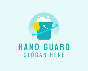 Glove - Cleaning Bucket Glove logo design