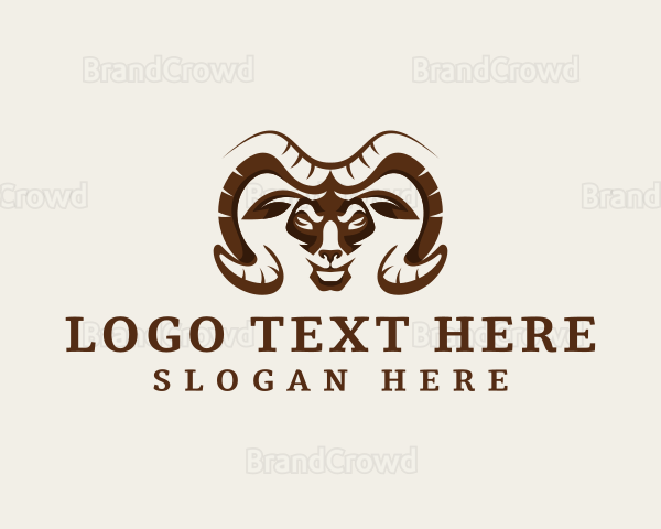 Wild Ram Horn Logo