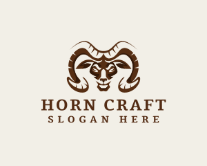 Horn - Wild Ram Horn logo design