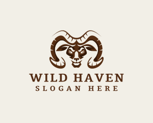 Wild Ram Horn logo design