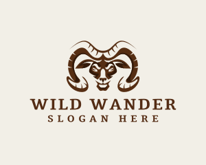 Wild Ram Horn logo design