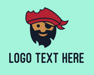 Cartoonish - Cute Pirate Head logo design
