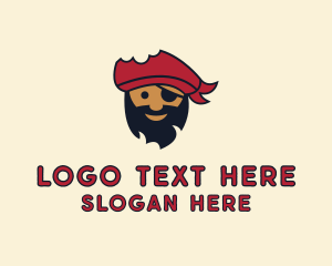 Hat - Pirate Sailor Cartoon logo design