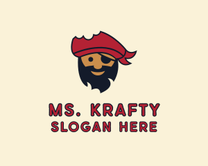 Pirate Sailor Cartoon Logo
