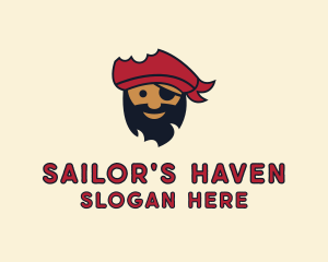 Pirate Sailor Cartoon logo design