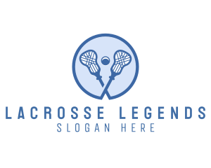 Sports Lacrosse Sticks logo design