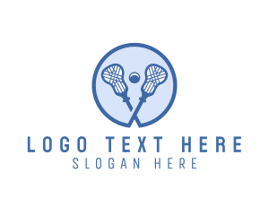 Player - Sports Lacrosse Sticks logo design