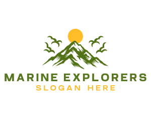 Mountain Destination Explorer logo design