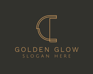 Golden - Golden Letter C logo design