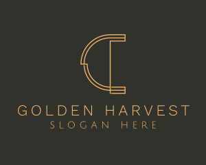 Golden - Golden Letter C logo design