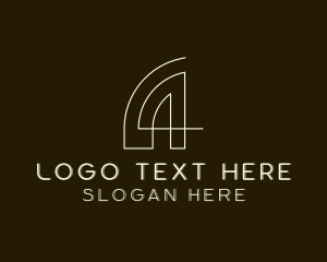 Engineer - Architecture Designer Construction Letter A logo design