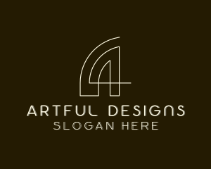 Architecture Designer Construction Letter A logo design