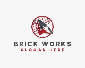 Brick - Masonry Trowel Bricks logo design