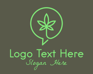 Application - Cannabis Chat Support logo design