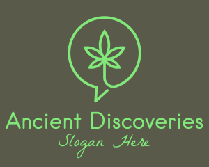 Cannabis Leaf Marijuana logo design