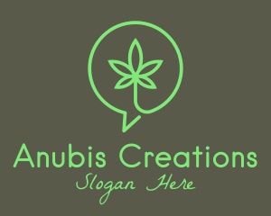 Cannabis Leaf Marijuana logo design