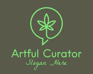 Cannabis Leaf Marijuana logo design