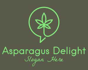 Cannabis Leaf Marijuana logo design