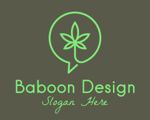 Cannabis Leaf Marijuana logo design