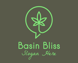 Cannabis Leaf Marijuana logo design