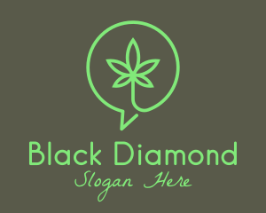 Cannabis Leaf Marijuana logo design