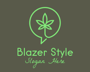 Cannabis Leaf Marijuana logo design