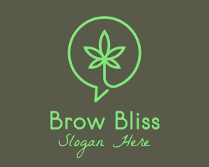 Cannabis Leaf Marijuana logo design