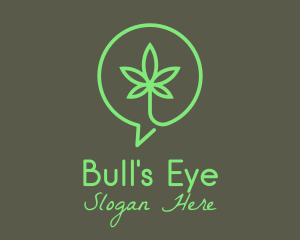 Cannabis Leaf Marijuana logo design