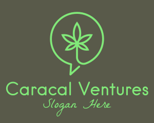 Cannabis Leaf Marijuana logo design