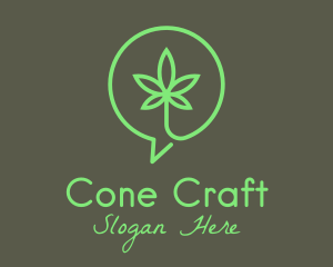 Cannabis Leaf Marijuana logo design