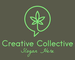 Cannabis Leaf Marijuana logo design