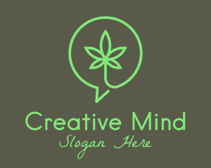 Cannabis Leaf Marijuana logo design