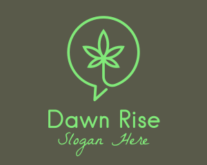 Cannabis Leaf Marijuana logo design