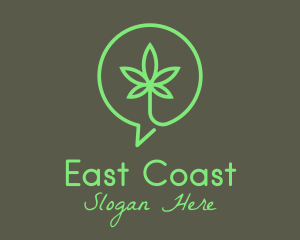 Cannabis Leaf Marijuana logo design