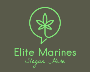 Cannabis Leaf Marijuana logo design